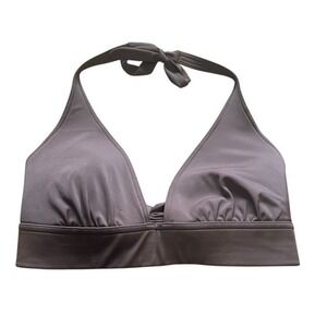 Halter Bikini Top Brown Swimsuit Tie‎ Neck Lined Comfortable Beach Vacation